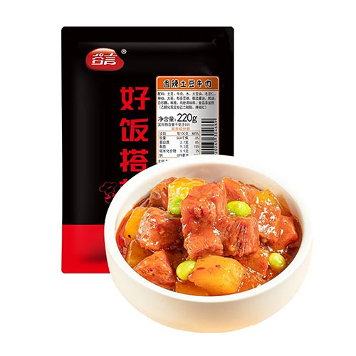 香辣土豆牛肉包裝